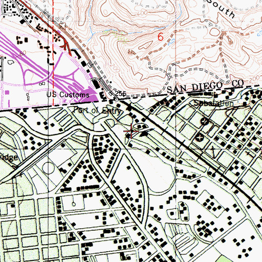 Topographic Map of Spring Canyon, CA