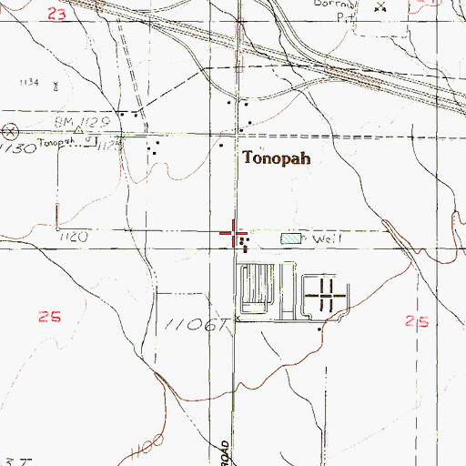 Topographic Map of Palo Verde Mobile Home and Recreational Vehicle Park, AZ