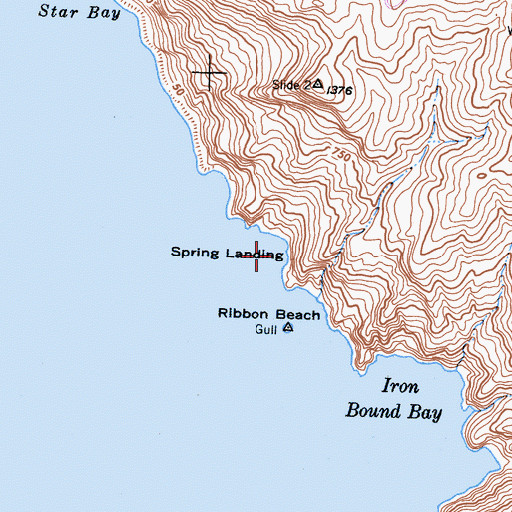 Topographic Map of Spring Landing, CA