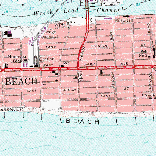 Topographic Map of First Church of Christ Scientist, NY