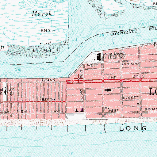 Topographic Map of Jewish War Veterans Memorial Building, NY