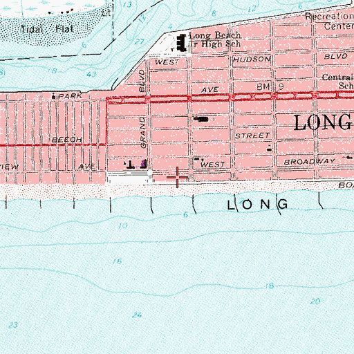 Topographic Map of The Tides Nursing Home, NY
