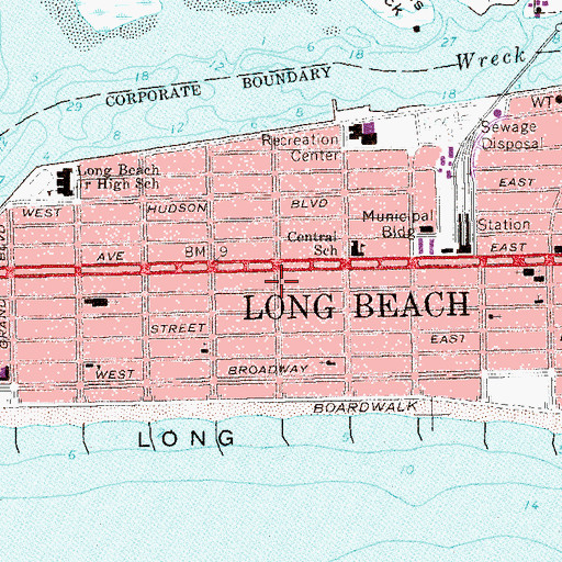 Topographic Map of Laurel Theatre, NY
