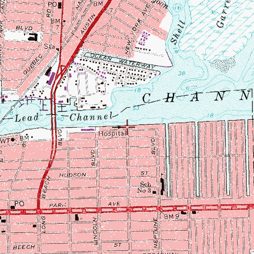 Topographic Map of Morgan Stern Pavilion, NY