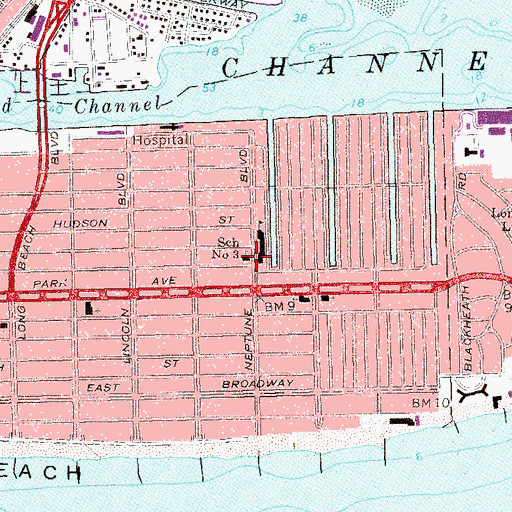 Topographic Map of Temple Emanu-El, NY