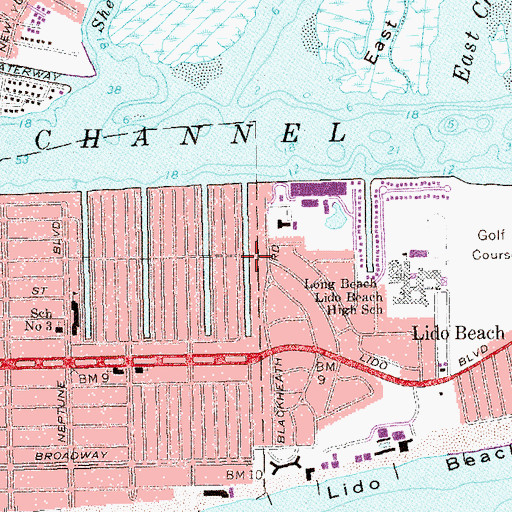 Topographic Map of Bob Jones Canal, NY