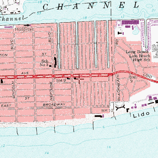 Topographic Map of West End Synagogue, NY