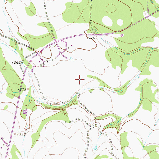Topographic Map of Herbst - Patton Cemetery, TX
