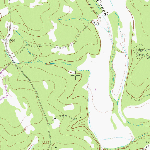 Topographic Map of Syring Cemetery, TX