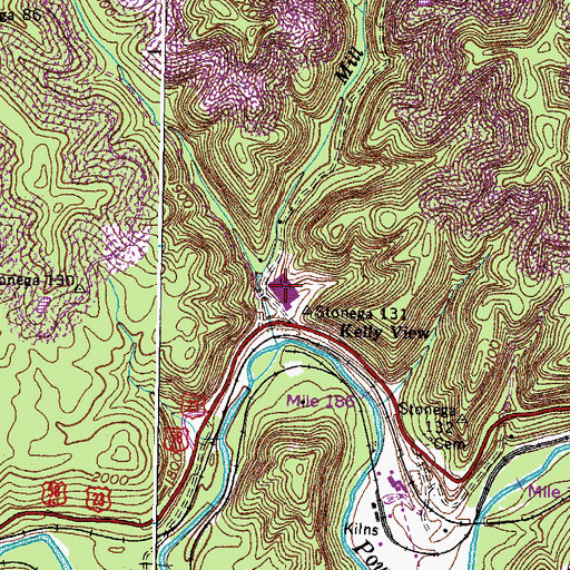 Topographic Map of Appalachia Elementary School, VA