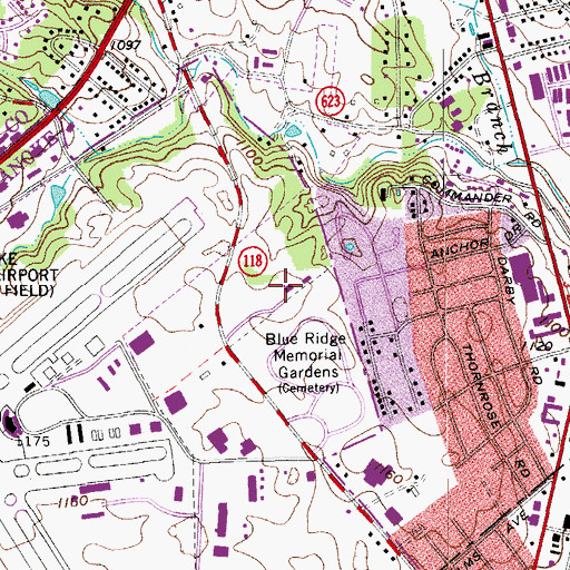 Topographic Map of New Life Christian Academy, VA