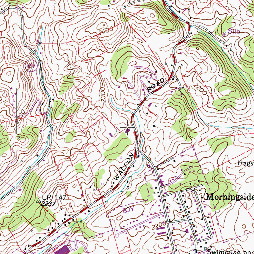 Topographic Map of Temple Christian School, VA