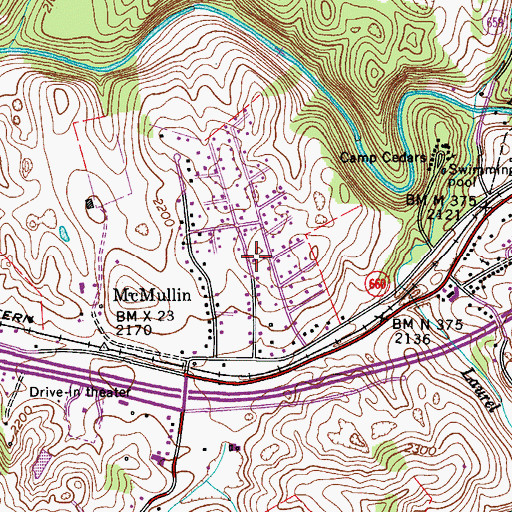 Topographic Map of Gethsemane Christian Academy, VA