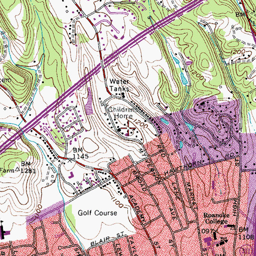 Topographic Map of HopeTree Academy, VA