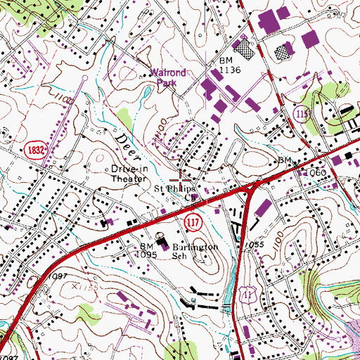 Topographic Map of Life Academy, VA