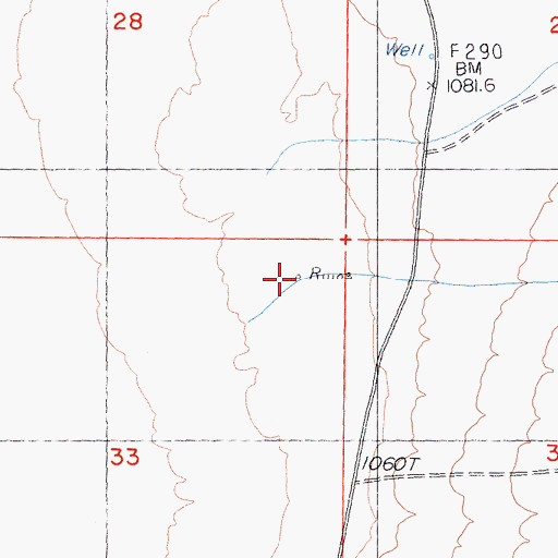 Topographic Map of Stage Station, CA