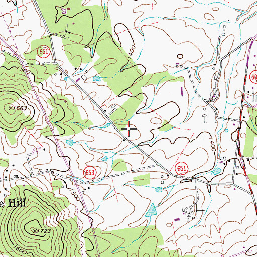 Topographic Map of Pilgrim Christian School, VA