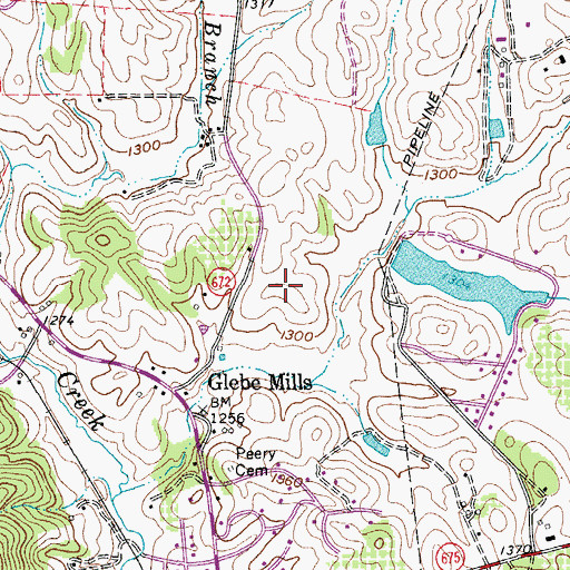 Topographic Map of Greenfield Elementary School, VA