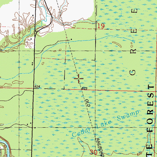 Topographic Map of Roy Station (historical), MI