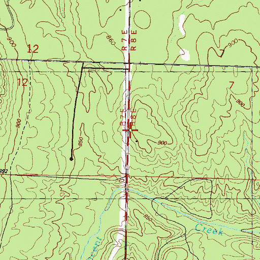Topographic Map of New Life Lutheran Church, MI
