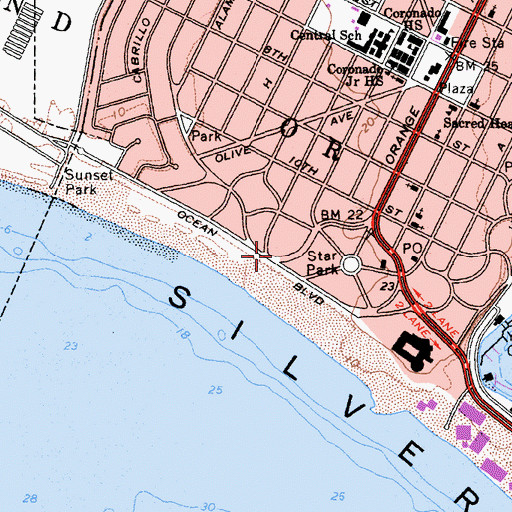 Topographic Map of Star Park, CA