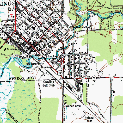 Topographic Map of Abundant Life Tabernacle Church, MI