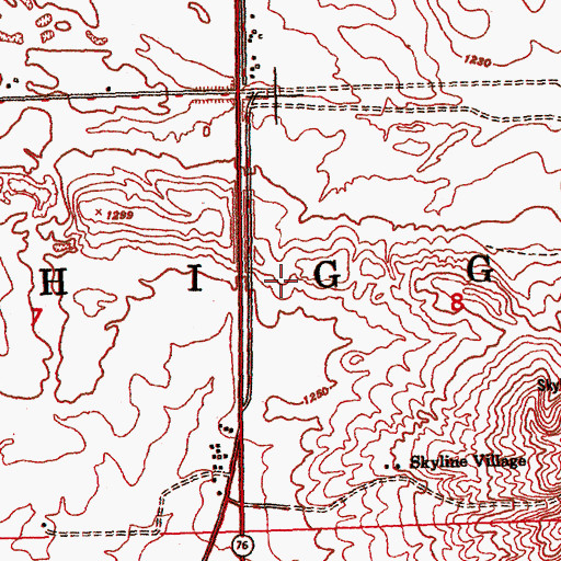 Topographic Map of Church of Christ, MI