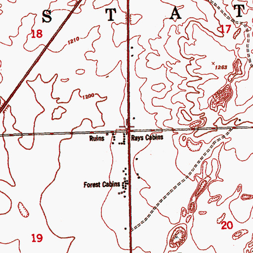 Topographic Map of Beaver Creek Fire Department, MI