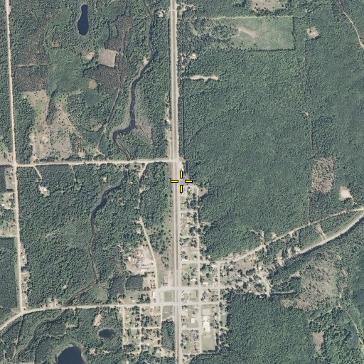 Aerial/Satellite Image of Frederic Community Library, MI
