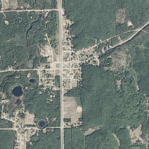 Aerial/Satellite Image of Frederic Elementary School, MI