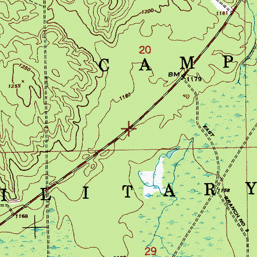 Topographic Map of Interchange 259, MI