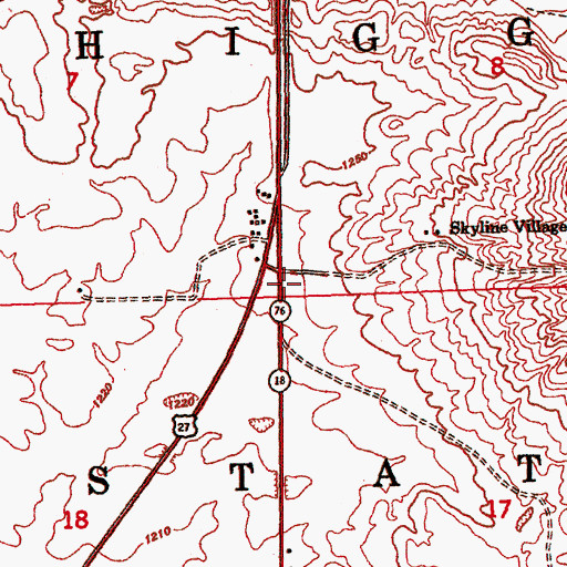 Topographic Map of Interchange 249, MI