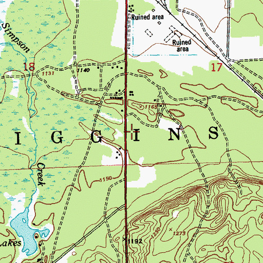 Topographic Map of Grayling Rest Area, MI