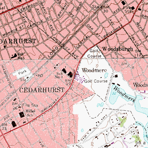 Topographic Map of Temple Beth-El, NY