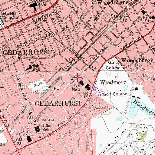 Topographic Map of Saint Joachim School, NY