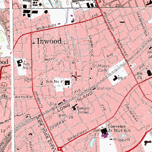 Topographic Map of Our Lady of Good Counsel Parochial School, NY