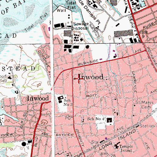 Topographic Map of Community Bible Church, NY