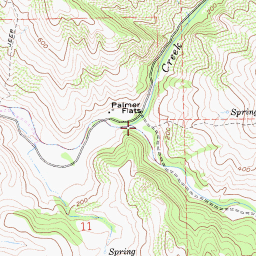 Topographic Map of Steiner Creek, CA