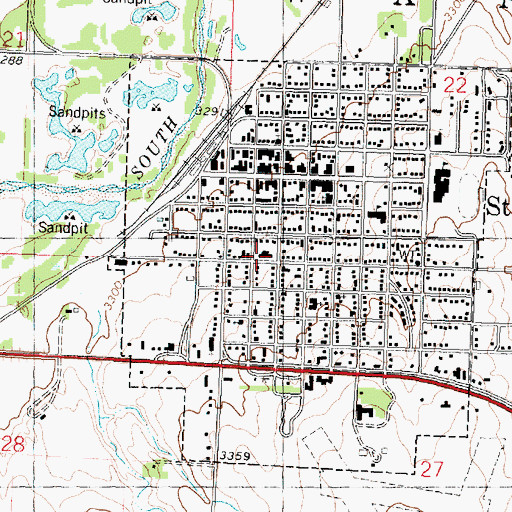 Topographic Map of Cheyenne County Hospital, KS