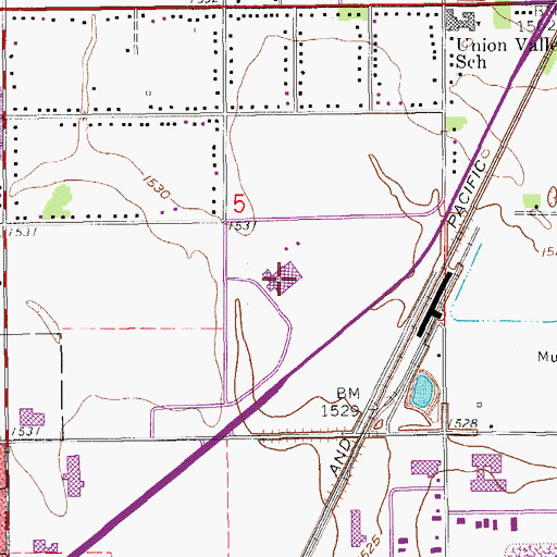 Topographic Map of Hutchinson Regional Medical Center, KS