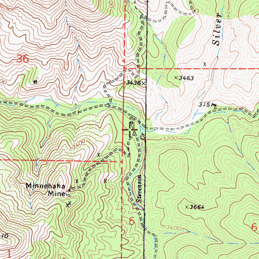 Topographic Map of Stevenson Creek, CA