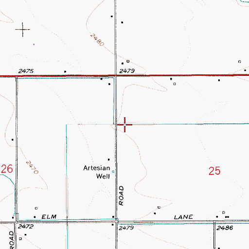 Topographic Map of 5.3 Lateral, ID
