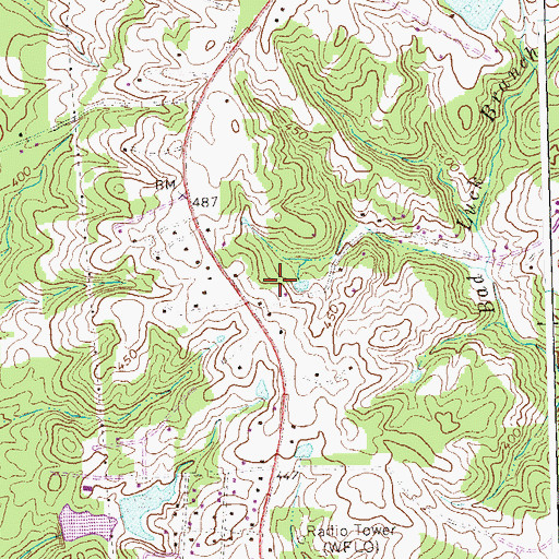 Topographic Map of New Life Christian Academy, VA