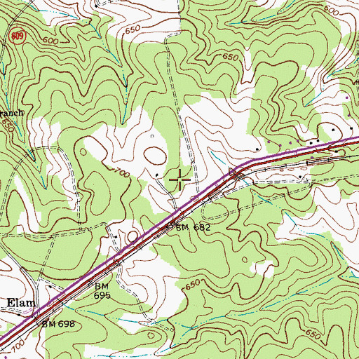Topographic Map of Prospect Christian Academy, VA