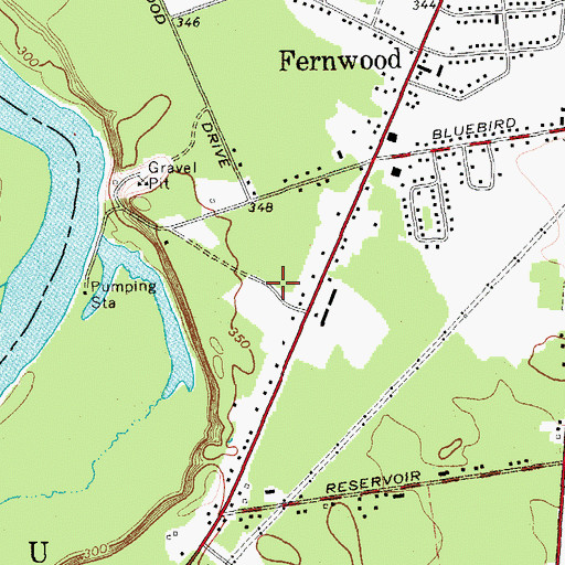 Topographic Map of Sweets Trailer Park, NY