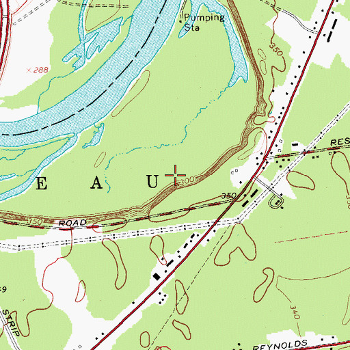 Topographic Map of Moreau Sanitary Landfill, NY