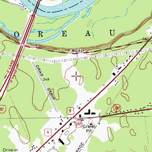 Topographic Map of Lamplighter Acres, NY