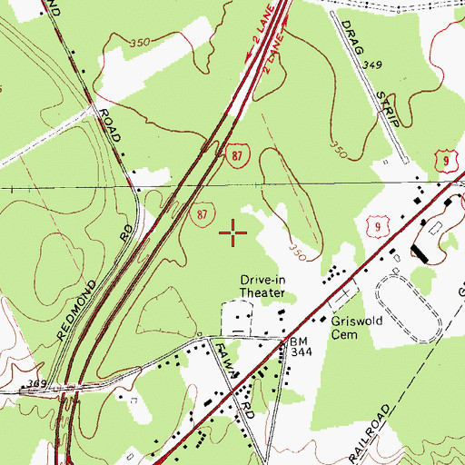 Topographic Map of English Village, NY