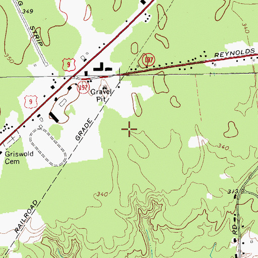 Topographic Map of Strawberry Acres, NY