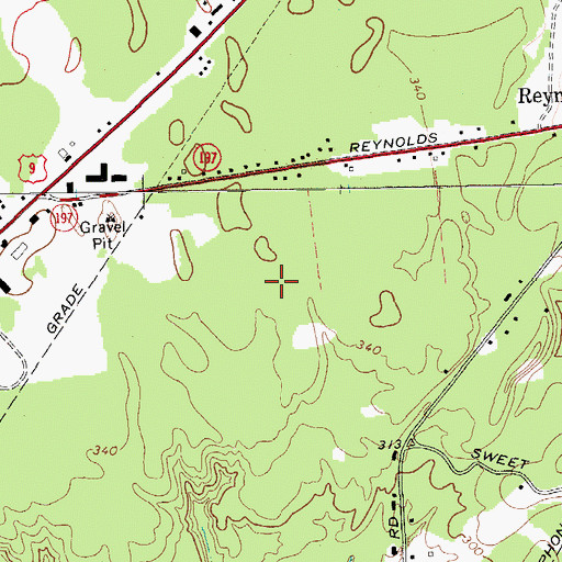 Topographic Map of Sandy Oaks, NY
